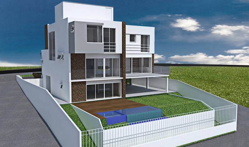 Construtora para Casa Residencial Jandira - Construção de área Externa