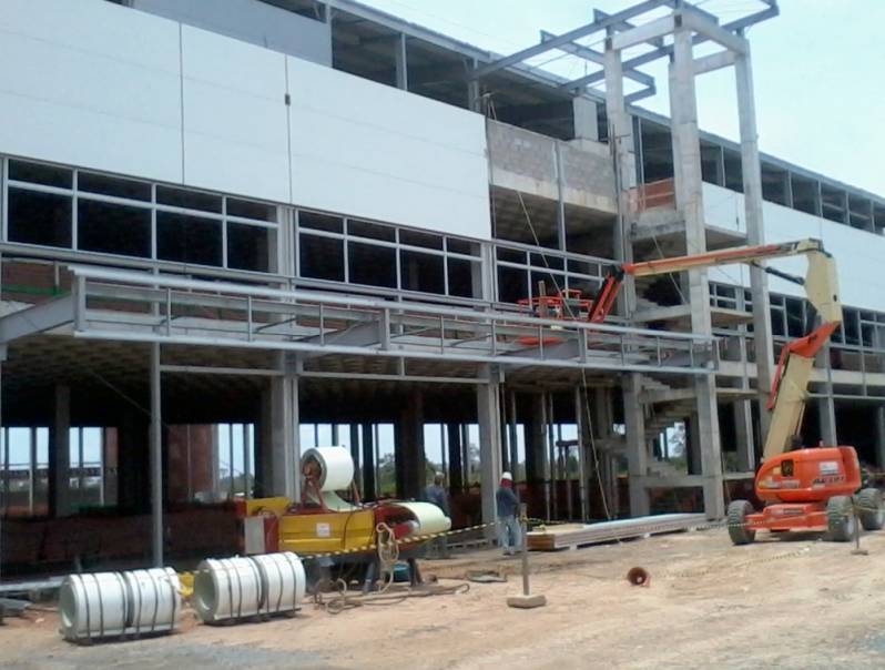 Estrutura Metálica para Prédios Preço Parque dos Carmargos - Estrutura Metálica para Hangar