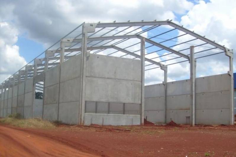 Galpão de Pré Moldado José Bonifácio - Pré Moldados na Construção Civil