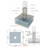 fundação para bloco estrutural Cidade Jardim